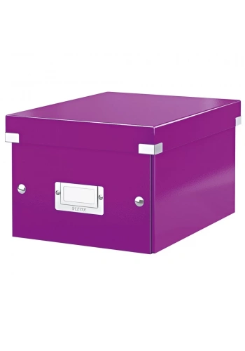Leitz 6043 WOW Metalik Mor Küçük Boy Saklama Kutusu
