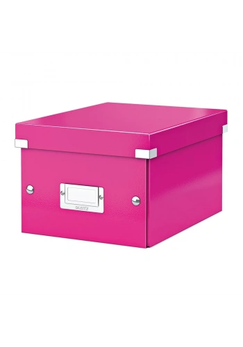 Leitz 6043 WOW Metalik Pembe Küçük Boy Saklama Kutusu