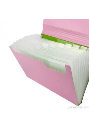 Bigpoint 13 Cepli Körüklü Dosya A4 (BP-265 Pembe)