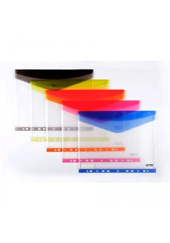 Bigpoint BP250 Yan Cırtlı Dosya Renkli (12 li Paket)