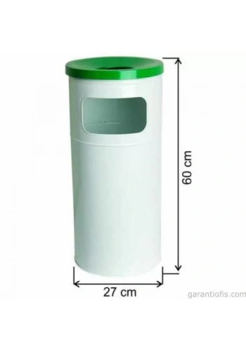 Garanti Metal 1105-BT Boyalı Bahçe Tipi Çöp Kovası (34 Litre)