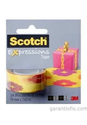 3M Scotch C214-P1 Desenli Dekoratif  Bant (19mmx7,62 m)