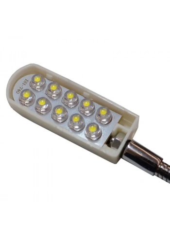 Kingstar Çift Sıra 10lu Mıknatıslı Spiralli Led Makina Lambası