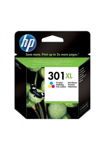 HP CH564EE 301XL 3 RENK MÜREKKEP KARTUŞ 330 SAYFA YÜKSEK KAPASİTE (DESKJET1000 2000 3000 1510)