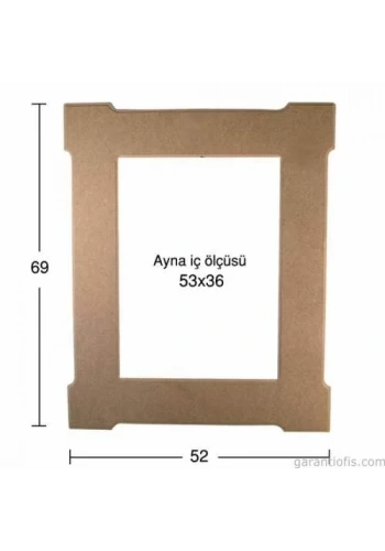 Hobi-Art AY 130 Boyanabilir Ahşap Ayna Çerçeve