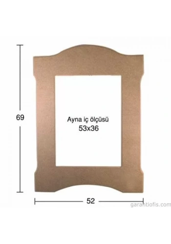 Hobi-Art AY 131 Boyanabilir Ahşap Ayna Çerçevesi