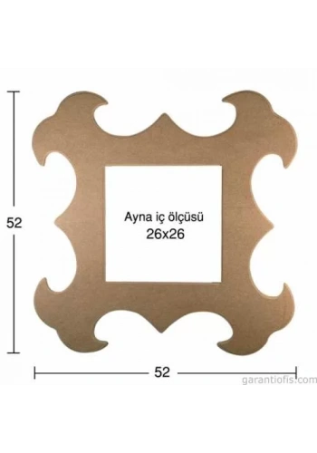 Hobi-Art AY 132 Boyanabilir Ahşap Ayna Çerçevesi