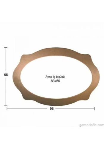 Hobi-Art AY 134 Boyanabilir Ahşap Ayna Çerçevesi