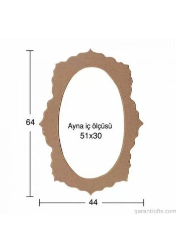 Hobi-Art AY 154 Boyanabilir Ahşap Ayna Çerçevesi
