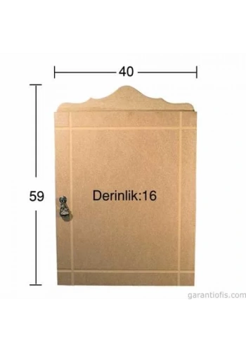 Hobi-Art D 30 Boyanabilir Ahşap Dolap