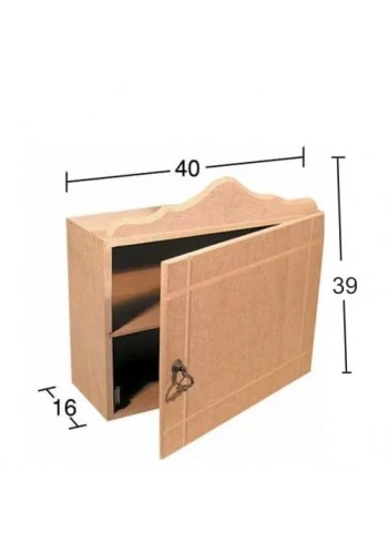 Hobi-Art D 31 Boyanabilir Ahşap Dolap Obje