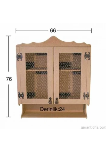 Hobi-Art D 38 Boyanabilir Ahşap Dolap Obje