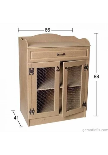 Hobi-Art D 41 Boyanabilir Ahşap Dolap Obje