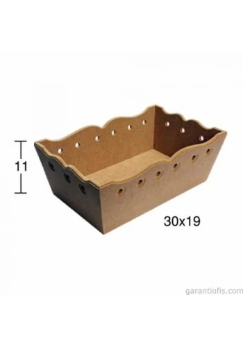Hobi-Art E 337 Boyanabilir Ahşap Ekmek Sepeti