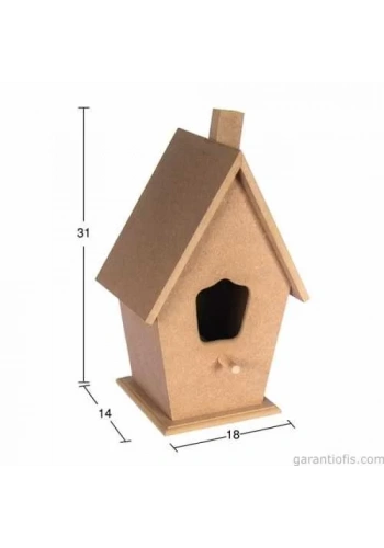 Hobi-Art KU 237 Boyanabilir Dekoratif Ahşap Kutu