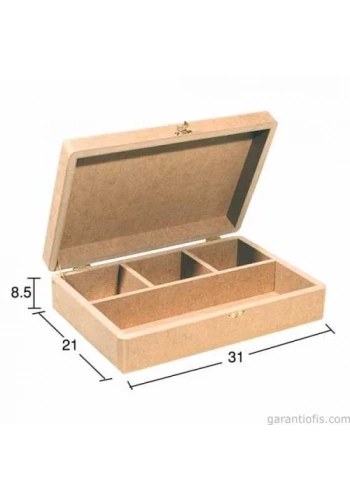 Hobi-Art KU 242 Boyanabilir Ahşap Mücevher Kutusu