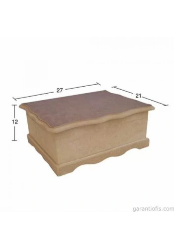 Hobi-Art KU 244 Boyanabilir Ahşap Kutu