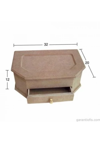 Hobi-Art KU 257 Boyanabilir Ahşap Kutu