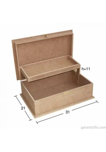 Hobi-Art KU 266 Boyanabilir Ahşap Kutu