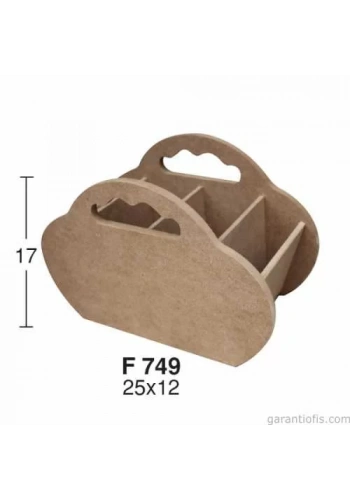 Hobi-Art Oval Kaşıklık Ahşap Obje F 749