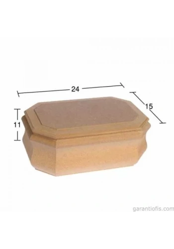 Hobi-Art KU 296 Boyanabilir Ahşap Dekoratif Kutu