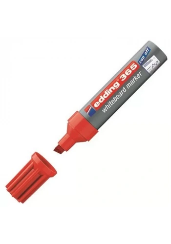 Edding 365 Beyaz Tahta Kalemi Kırmızı Kesik Uçlu Doldurulabilir