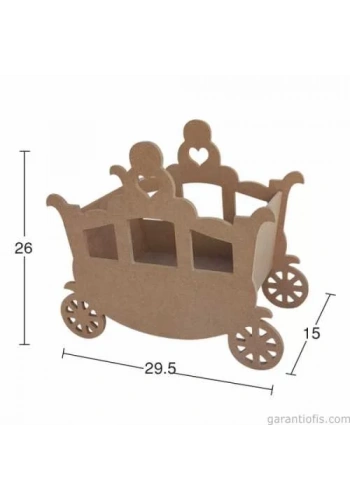 Hobi-Art KU 338 Boyanabilir Dekoratif Ahşap Obje