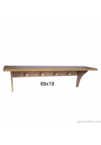 Hobi-Art RA 513 Boyanabilir Dekoratif Ahşap Raf (Duvar Tipi)