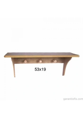 Hobi-Art RA 514 Boyanabilir Dekoratif Ahşap Raf (Duvar Tipi)