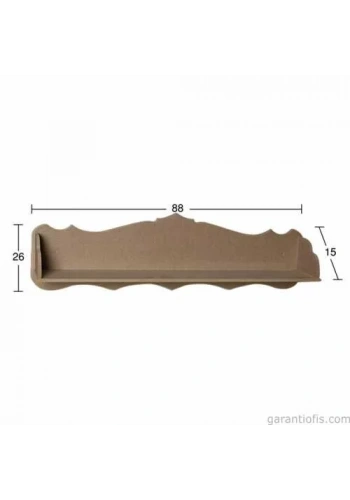 Hobi-Art RA 518 Boyanabilir Dekoratif Ahşap Raf (Duvar Tip)