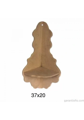 Hobi-Art RA 519 Boyanabilir Dekoratif Ahşap Raf (Duvar Tip)