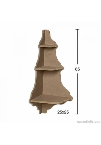 Hobi-Art RA 520 Boyanabilir Dekoratif Ahşap Raf (Duvar Tip)