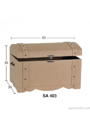 Hobi-Art SA 403 Boyanabilir Ahşap Sandık