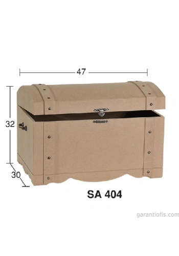 Hobi-Art SA 404 Boyanabilir Ahşap Sandık