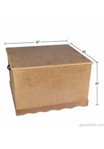 Hobi-Art SA 405 Boyanabilir Ahşap Sandık