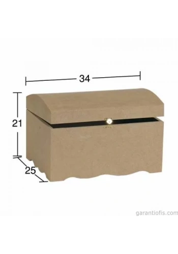 Hobi-Art SA 412 Boyanabilir Ahşap Sandık