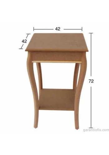 Hobi-Art SP 528 Ham Ahşap Dekoratif Sehpa