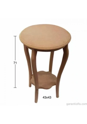 Hobi-Art SP 533 Ham Ahşap Dekoratif Sehpa