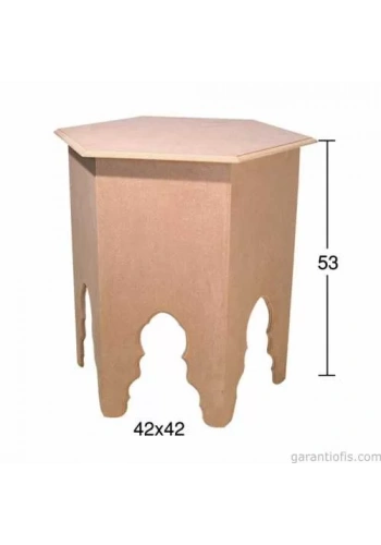 Hobi-Art SP 547 Ham Ahşap Dekoratif Sehpa