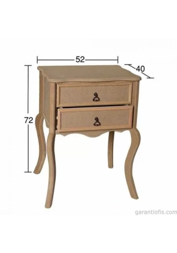 Hobi-Art SP 551 Ham Ahşap Dekoratif Sehpa