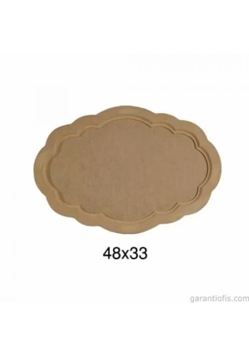 Hobi-Art T 690 Ahşap Dalgalı Tepsi Obje