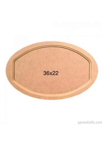 Hobi-Art T 691 Ahşap Oval Tepsi Obje