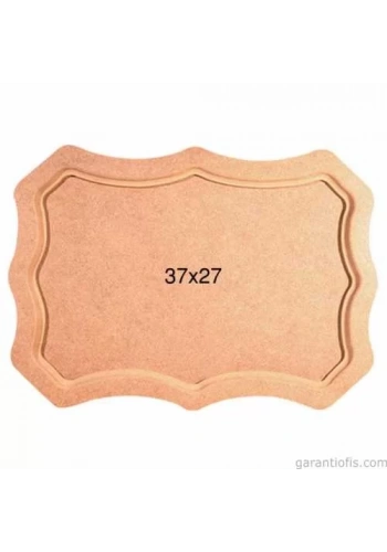 Hobi-Art T 693 Ahşap Dalgalı Tepsi Obje