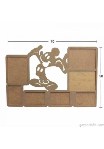 Hobi-Art ÇER 90 Mickey Mouse Tasarımlı Ahşap Resim Çerçevesi