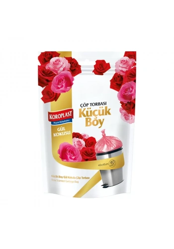 KOROPLAST PREMİUM GÜL KOKULU MİNİ BOY ÇÖP TORBASI 40x50cm