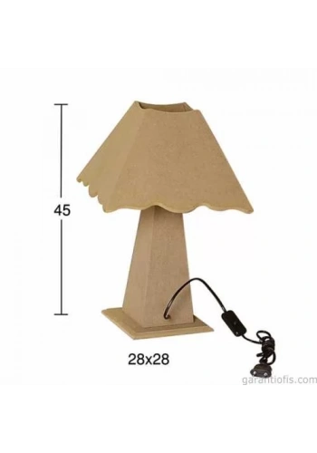 Hobi-Art Dekoratif Ahşap Abajur Obje F 752