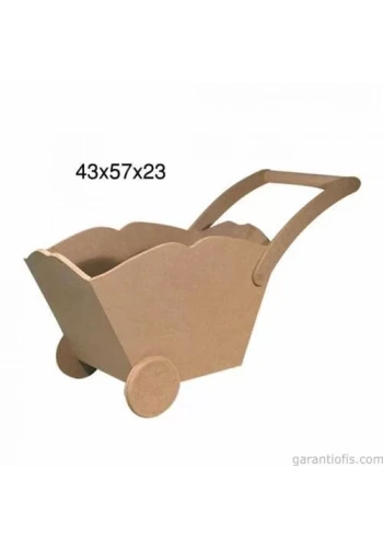 Hobi-Art Dekoratif El Arabası Ahşap Obje F 755