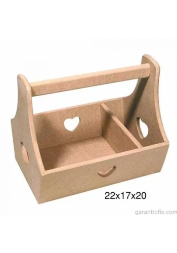 Hobi-Art Çok Amaçlı Kulplu Kutu Ahşap Obje F 763