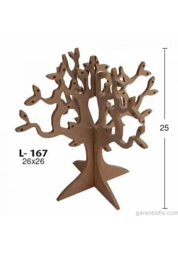 Hobi-Art L 167 Ham Demonte Ahşap Takılık Obje