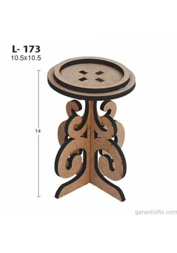 Hobi-Art L 173 Ham Demonte Ahşap Özel Kesim Mumluk